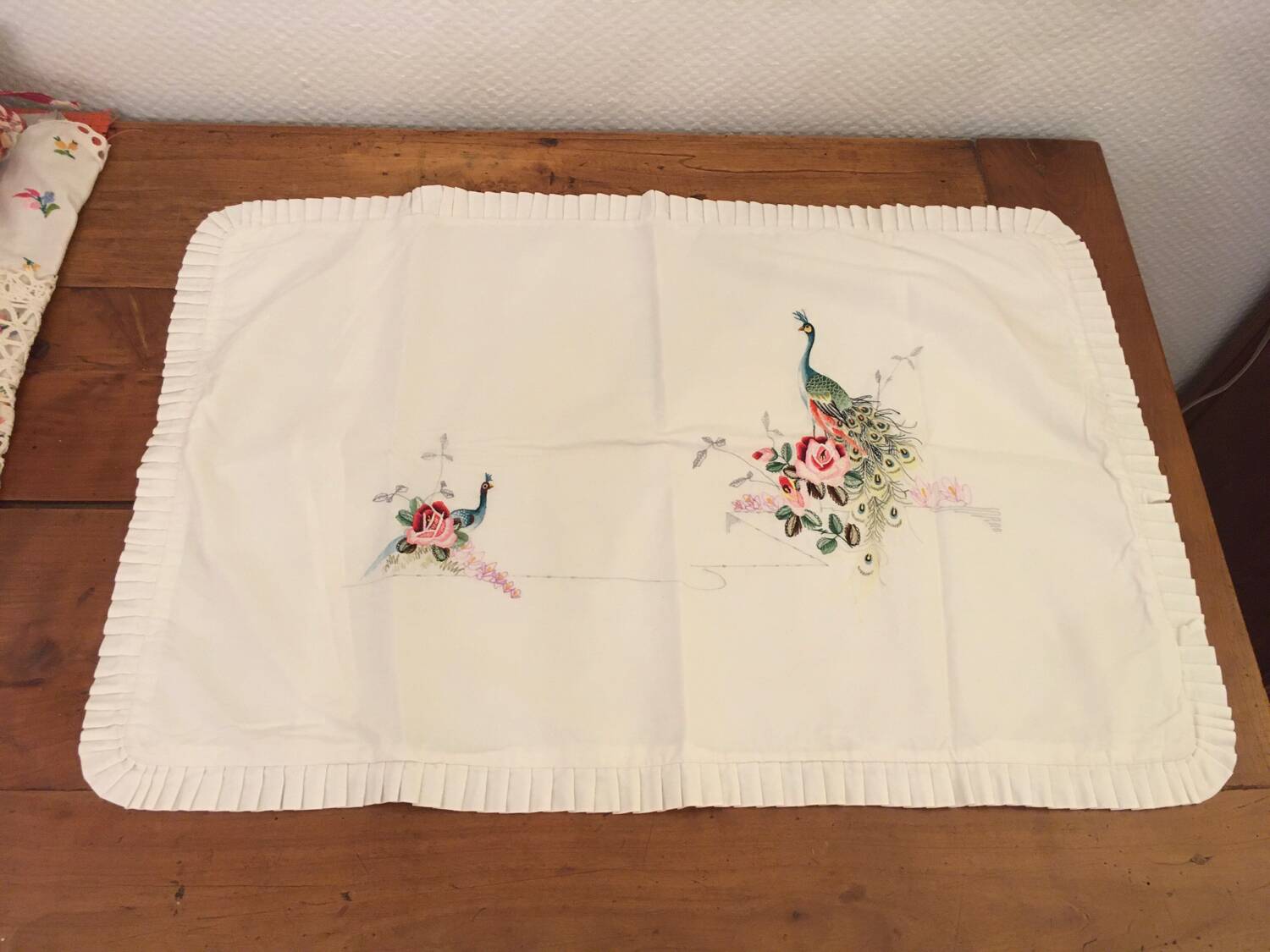 Antique pillowcase