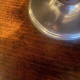 Mahogany brass lamp foot