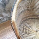 Fauteuil en osier vintage