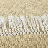 Handmade hemp runner rug 283x77 cm