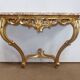 Wall Console in Golden Wood, Louis XV style – Mid 20th century
