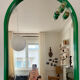 Vintage Italian plastic mirror design 70s
