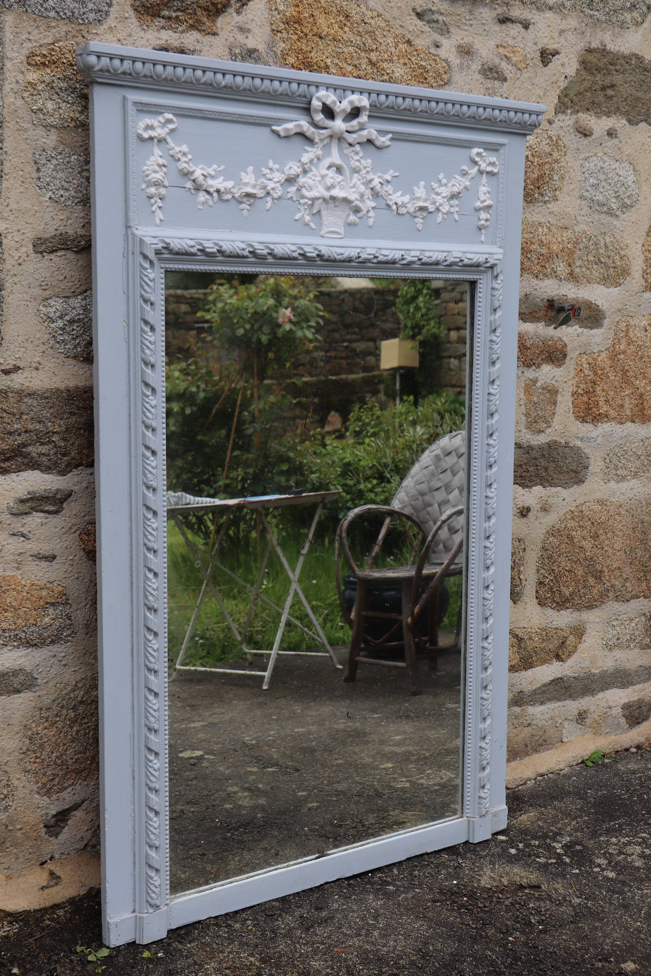 Ancient trumeau - mirror 157x105cm