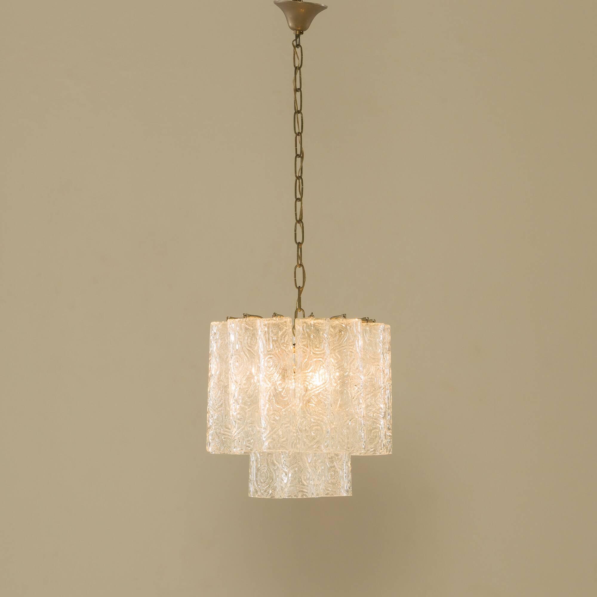 Petit chandelier Venini, Italie, années 1970