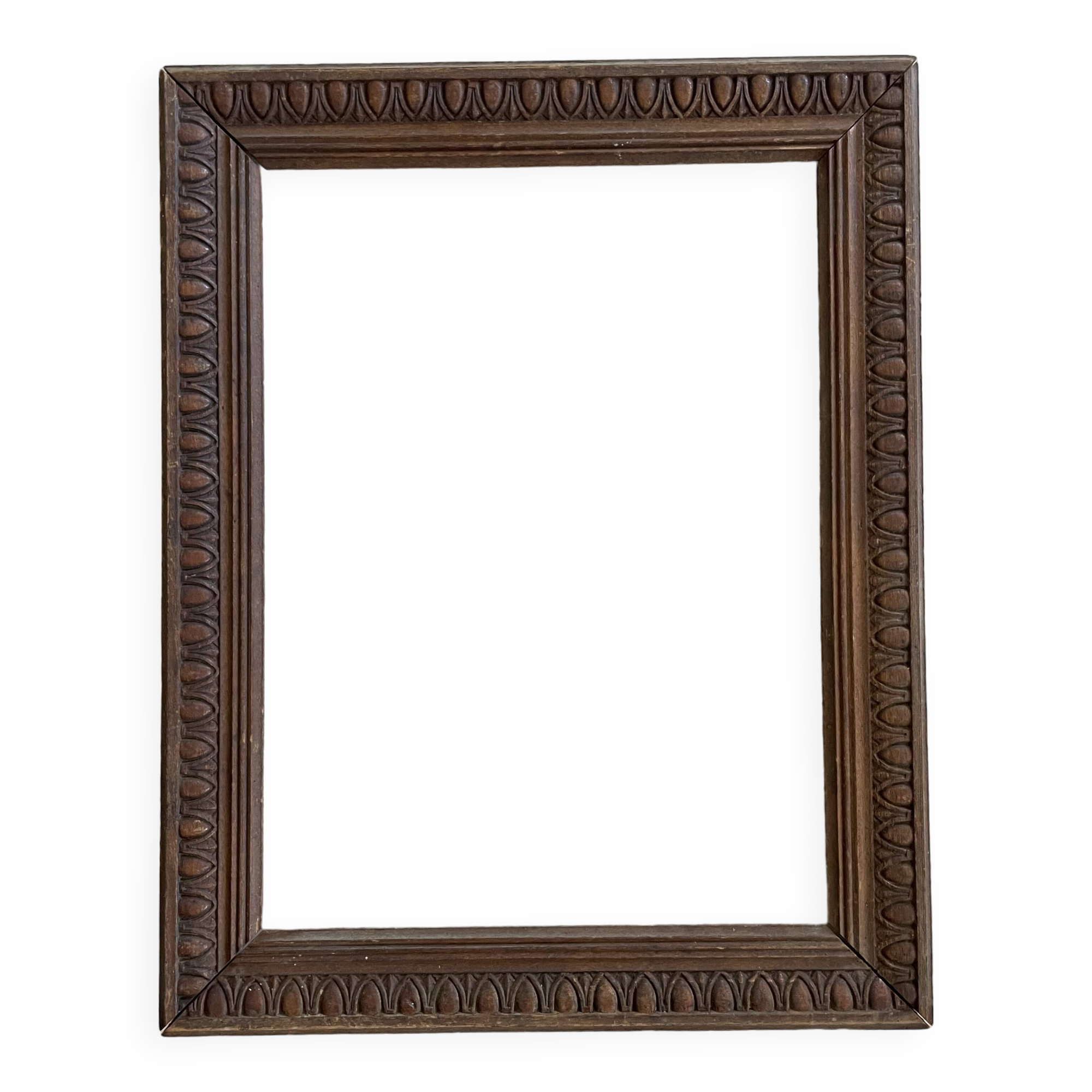 Old carved wooden frame 22x28cm
