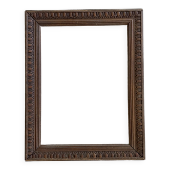 Old carved wooden frame 22x28cm