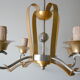 Lustre vintage 1950 aluminium