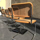 4 Cesca chairs B32 Marcel Breuer