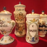 Set of 4 apothecary jars