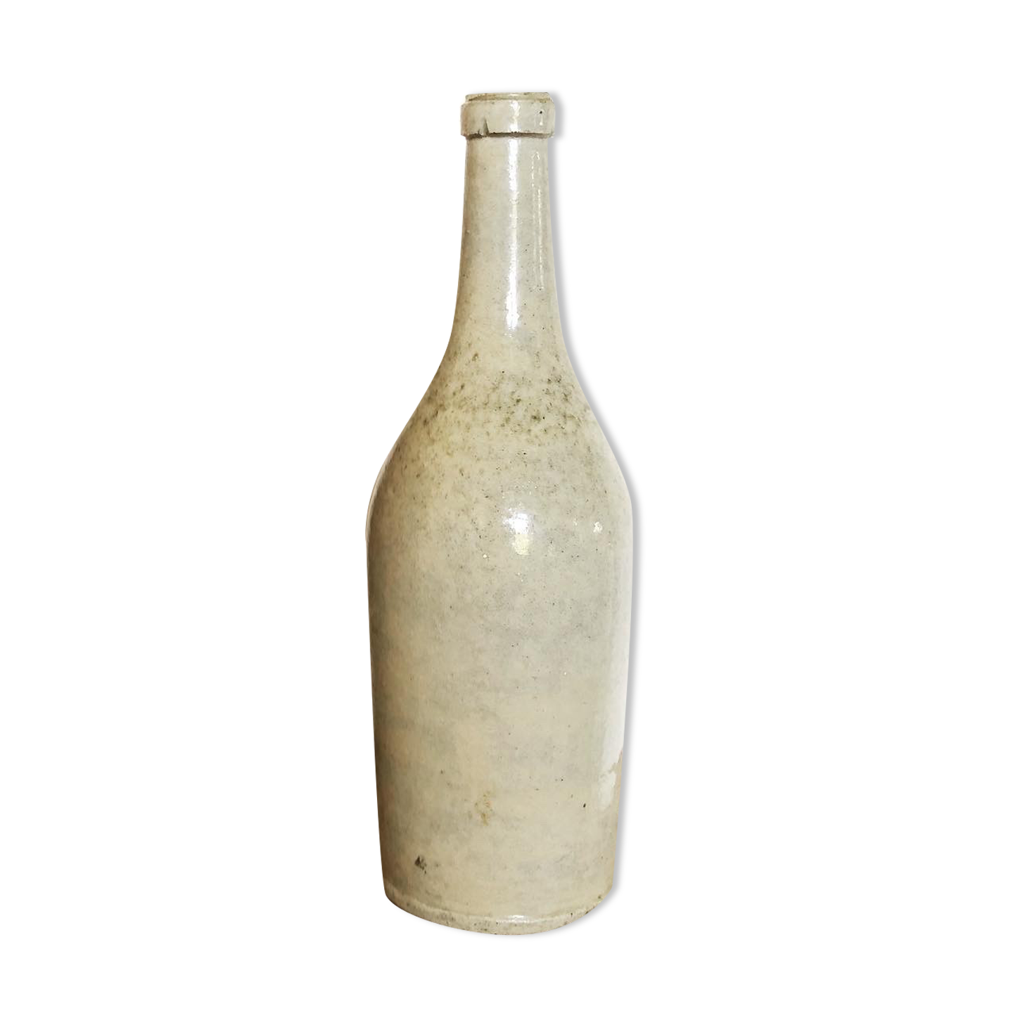Stamped terracotta bottle