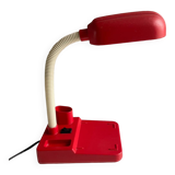 Vintage red articulated desk lamp Italy