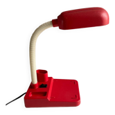 Lampe de bureau articulée rouge vintage Italy