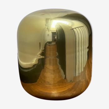 Lampe en verre de Murano doré ovoïde