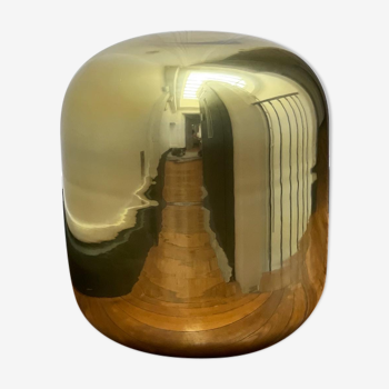 Ovoid golden glass lamp