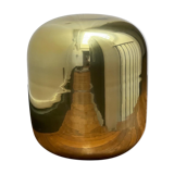 Ovoid golden glass lamp