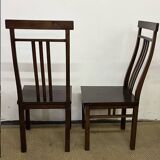 Set of 6 Mahogany wooden chairs