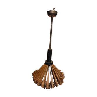 Vintage wooden pendant light