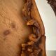 Carved wooden mirror