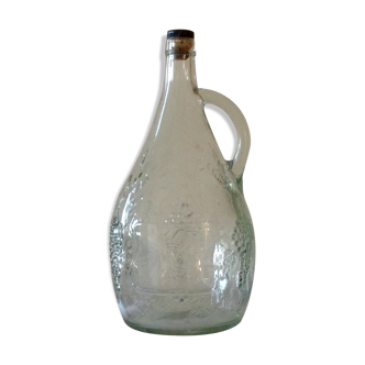 Glass bottle molded vintage 1.75 cl