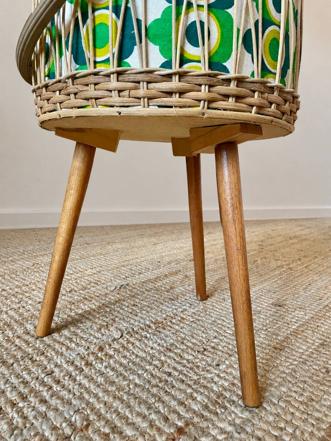 Storage basket - 1970s workwoman