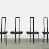 Set of 4 Italian Postmodern dining chairs by Maurizio Cattelan, 1980s
