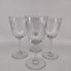 Four Baccarat crystal glasses, Molière pattern. Early 20th century.