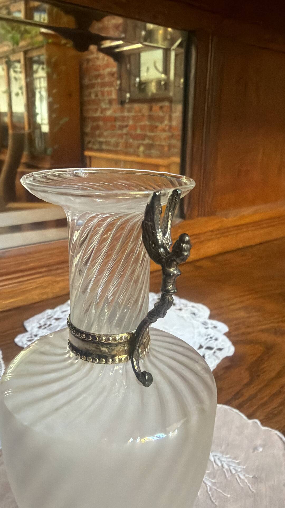 Flacon verre soufflé