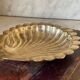 Cendrier coquille en laiton massif