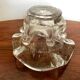 Vintage, empty glass pocket mortar from Biot around 1970.
