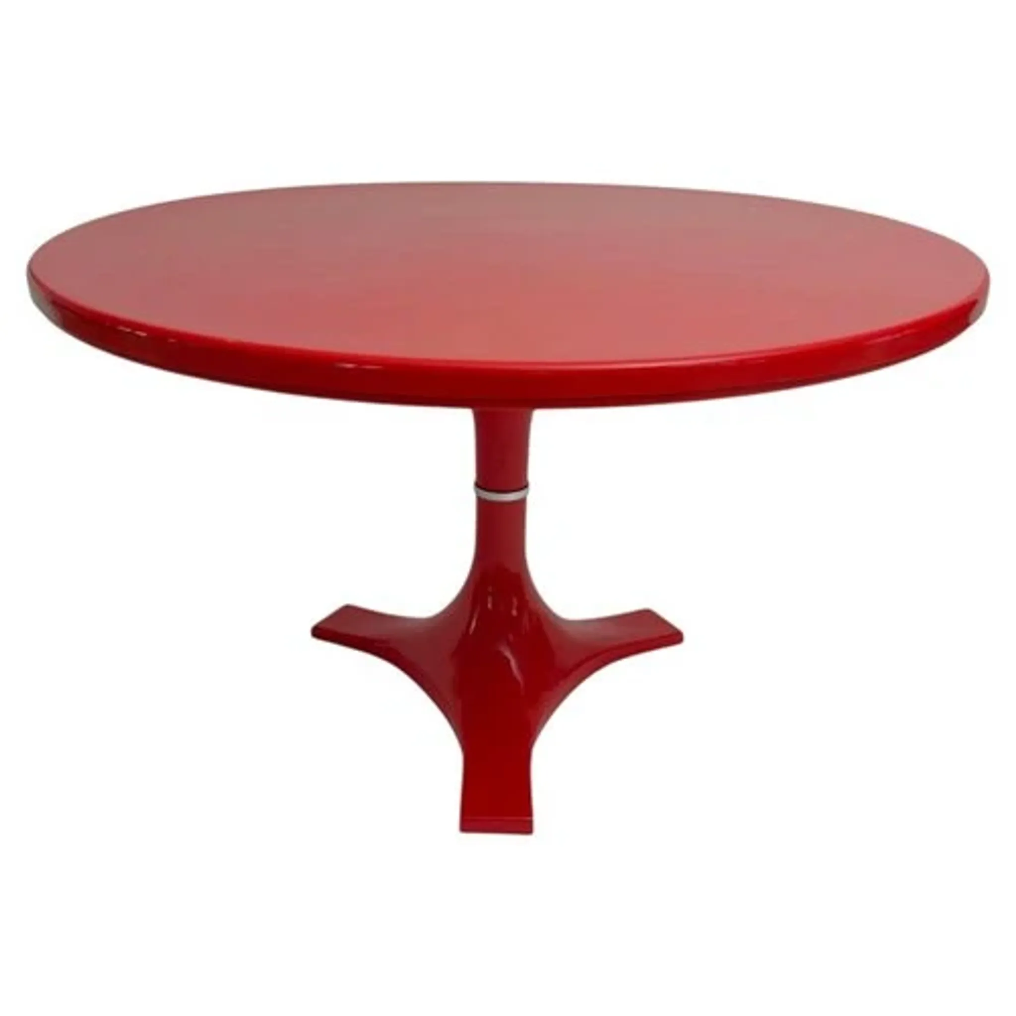 Red '4997' Dining Table by Gardella & Castelli for Kartell, Italy, 1970