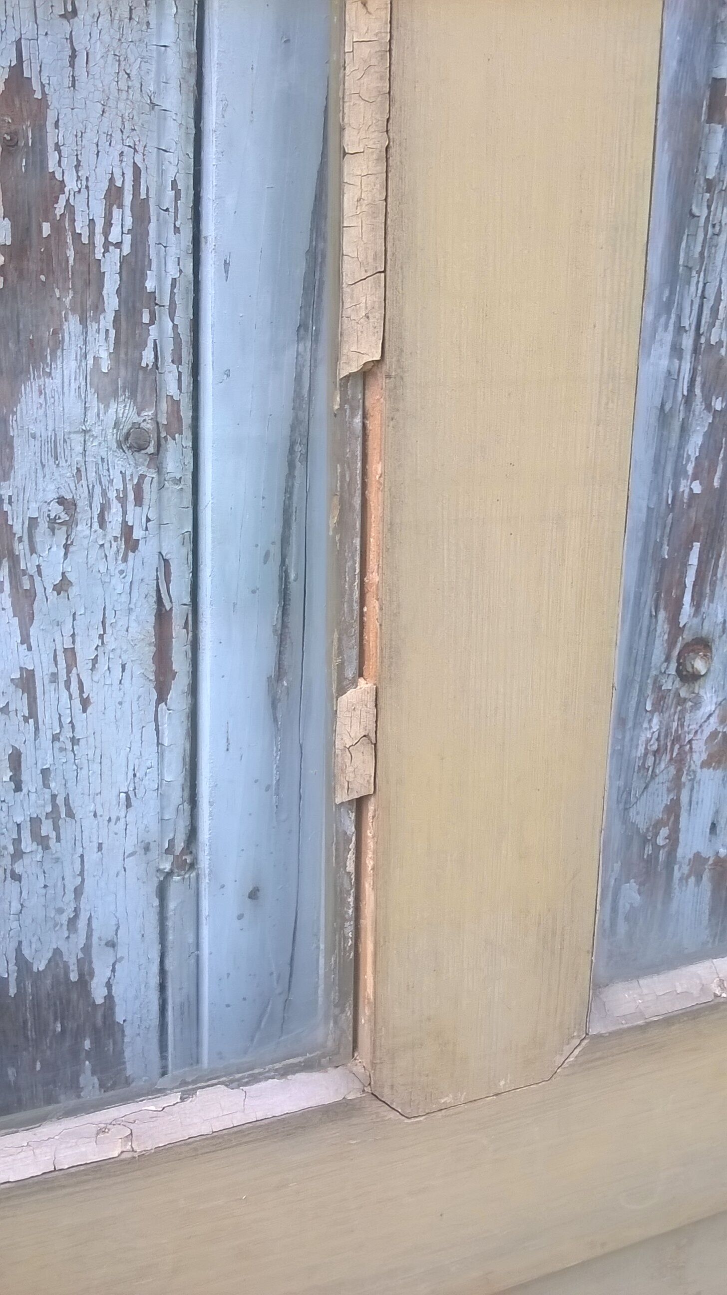 Old glazed interior door