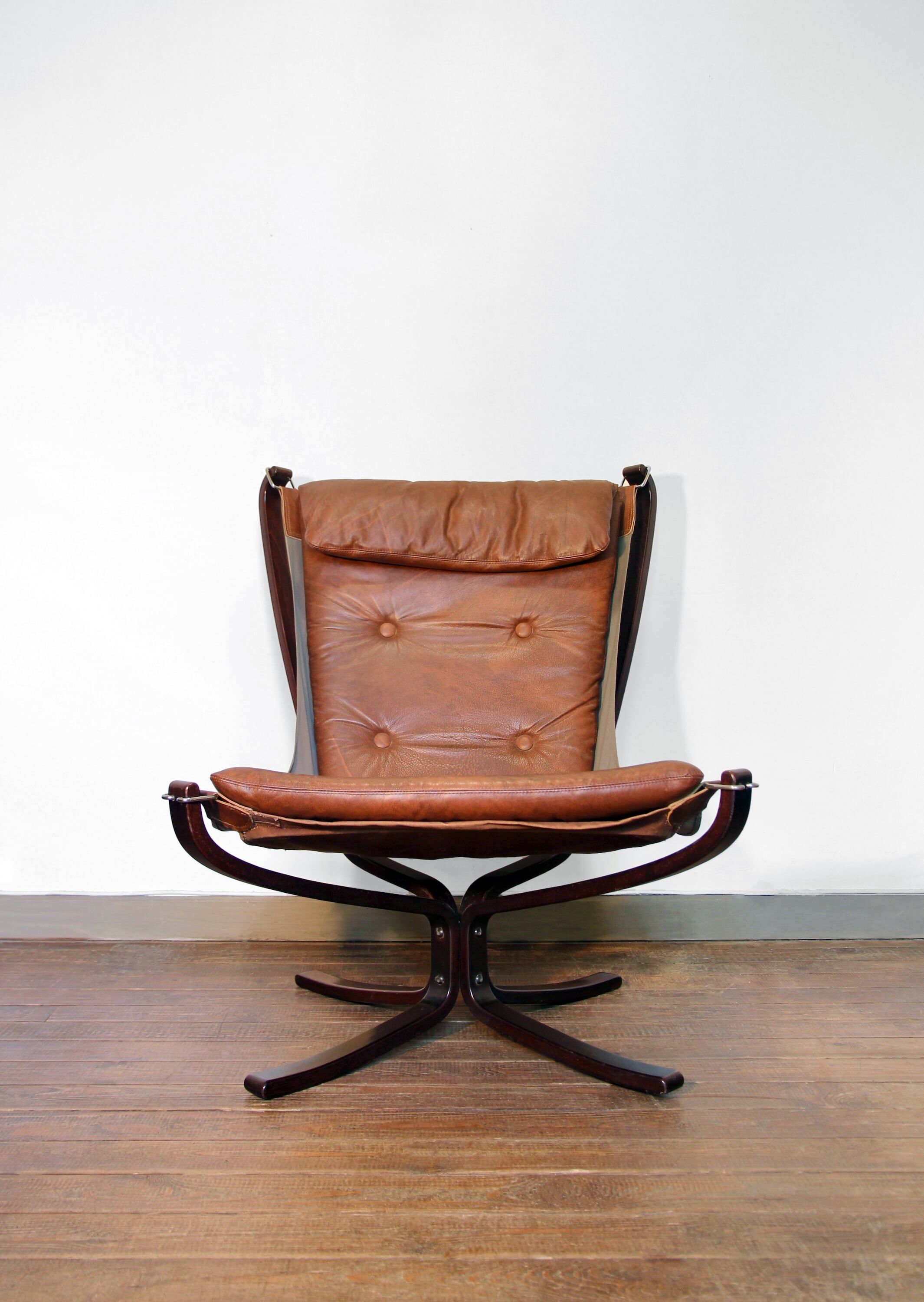 Falcon armchair and ottoman sound, Sigurd Ressell, 70s