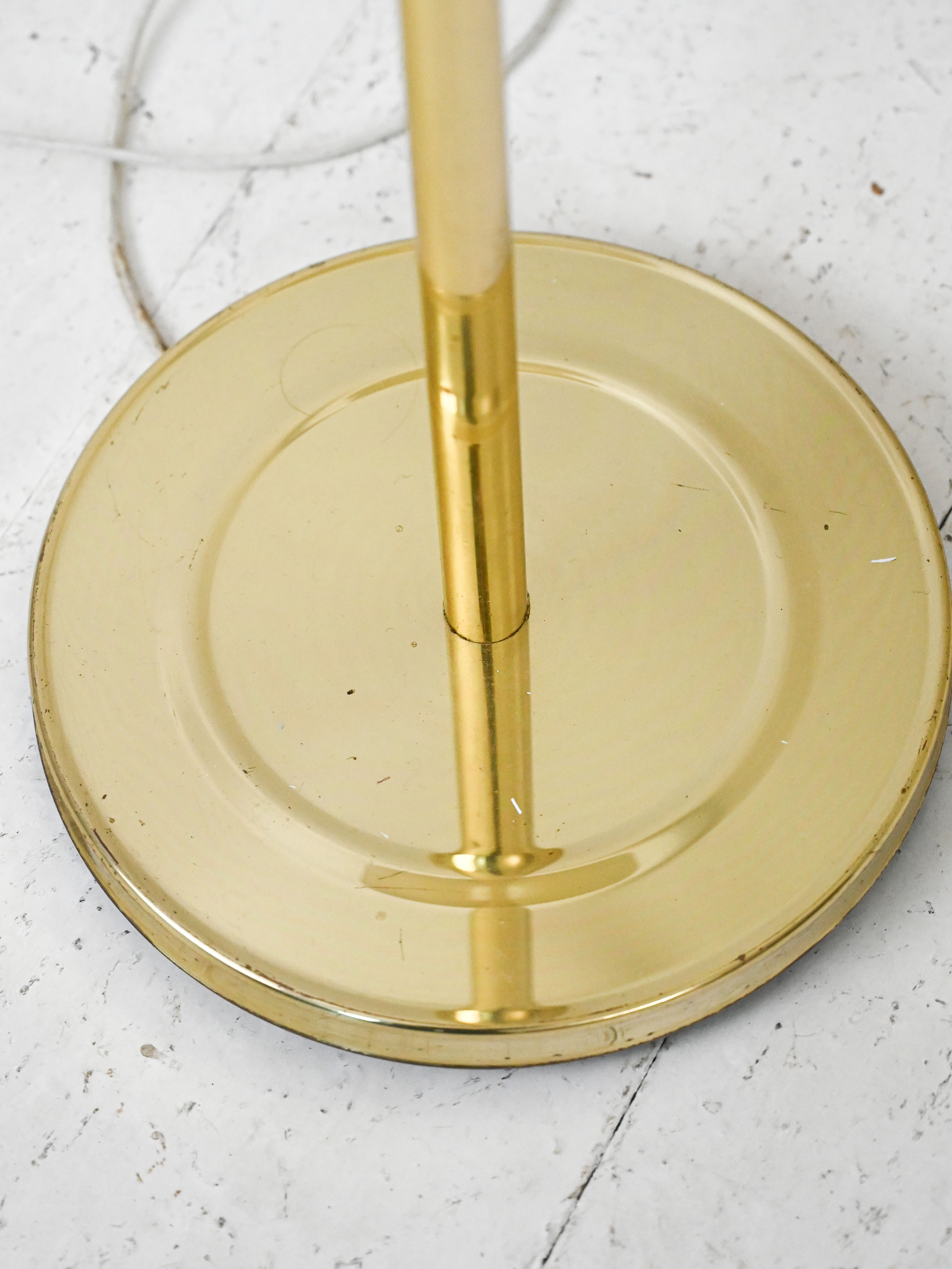 Vintage floor lamp with gold base