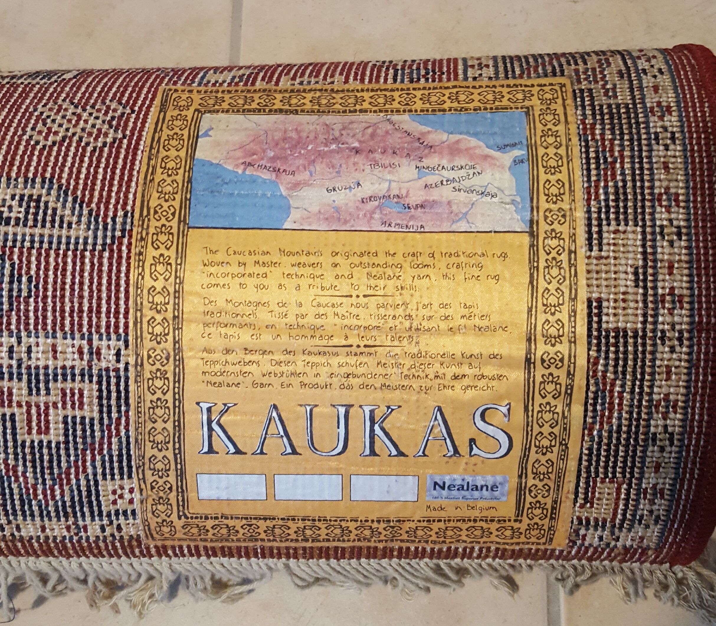 Pair of vintage Kaukas 113 x 60cm carpet