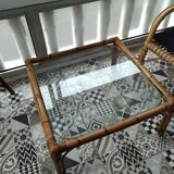 Rattan coffee table