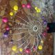 Superb basket / Space Age wall light