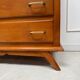 Vintage chest of drawers with compass feet