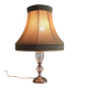Table lamp in brass and glass - mid 20th century