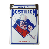 Enamelled plate wines of postillon