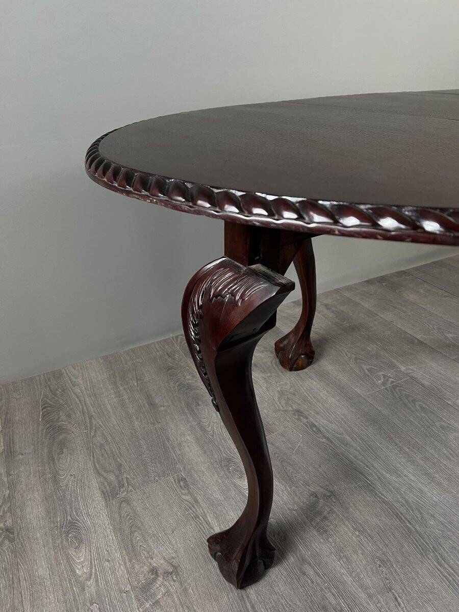 Mahogany drop-leaf table, 20th century