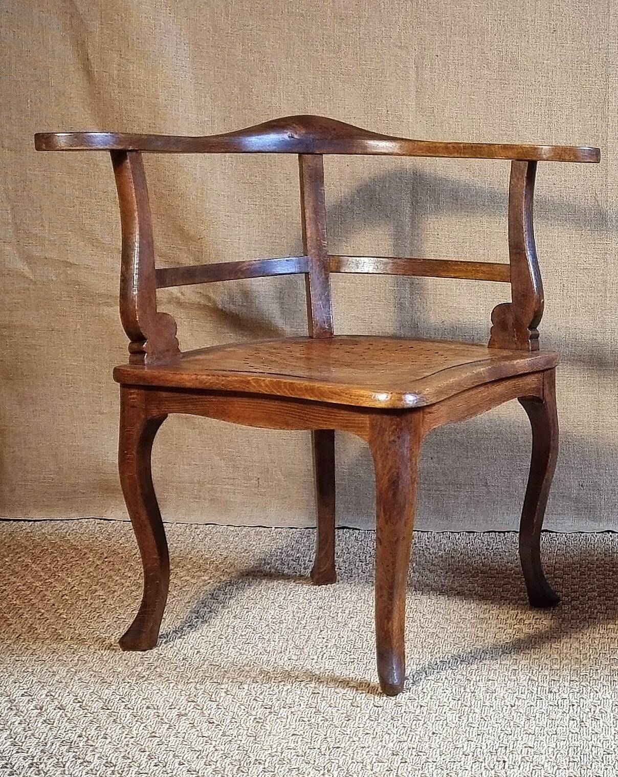 1900 corner armchair bistro seat