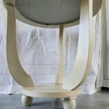 Patinated Art Deco pedestal table