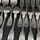 12 large spoons 12 forks silver metal net model Lou style
