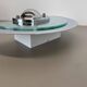 mirror glass post modern wall light by Hustadt Leuchten, 1980s