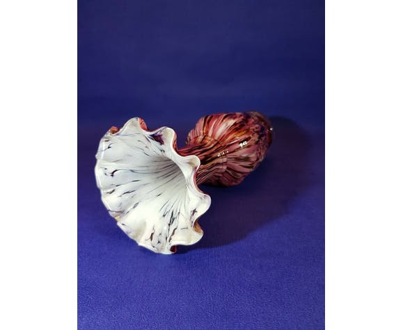 Clichy speckled blown glass vase