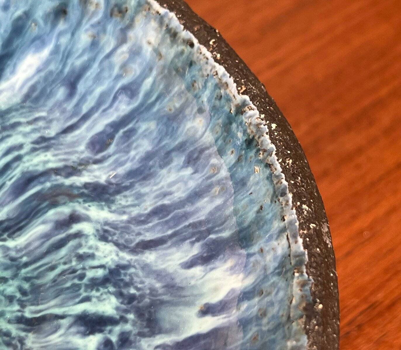 Mid-century modern pottery candlestick by Else and Henry Nielsen for Henri Keramik, 1960s.