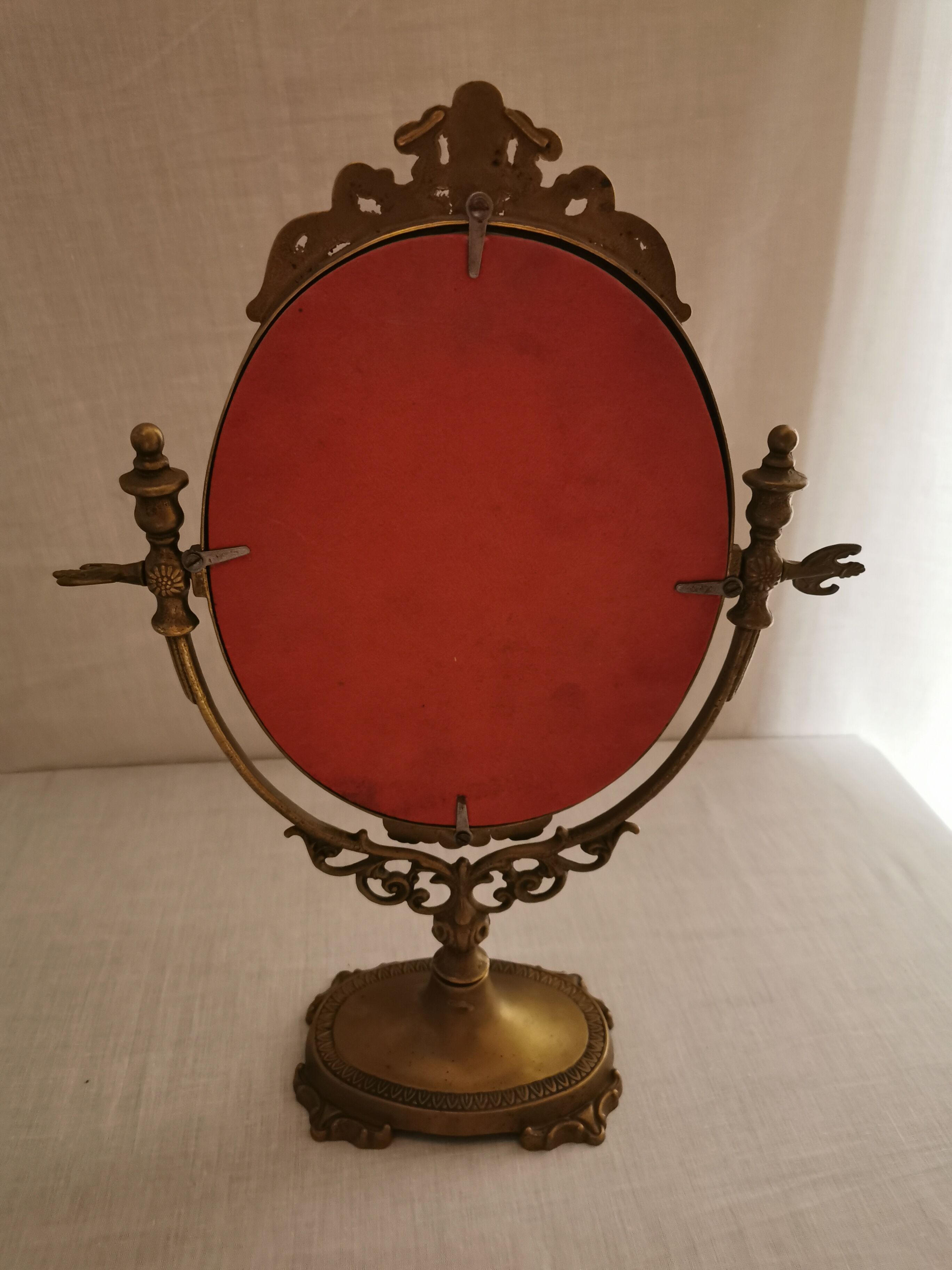 Old standing mirror swivelling  28x39cm