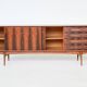 Oswald Vermaercke 'Paola' sideboard rosewood V Form Belgium 1960