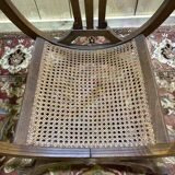 Fauteuil curule , assise cannée