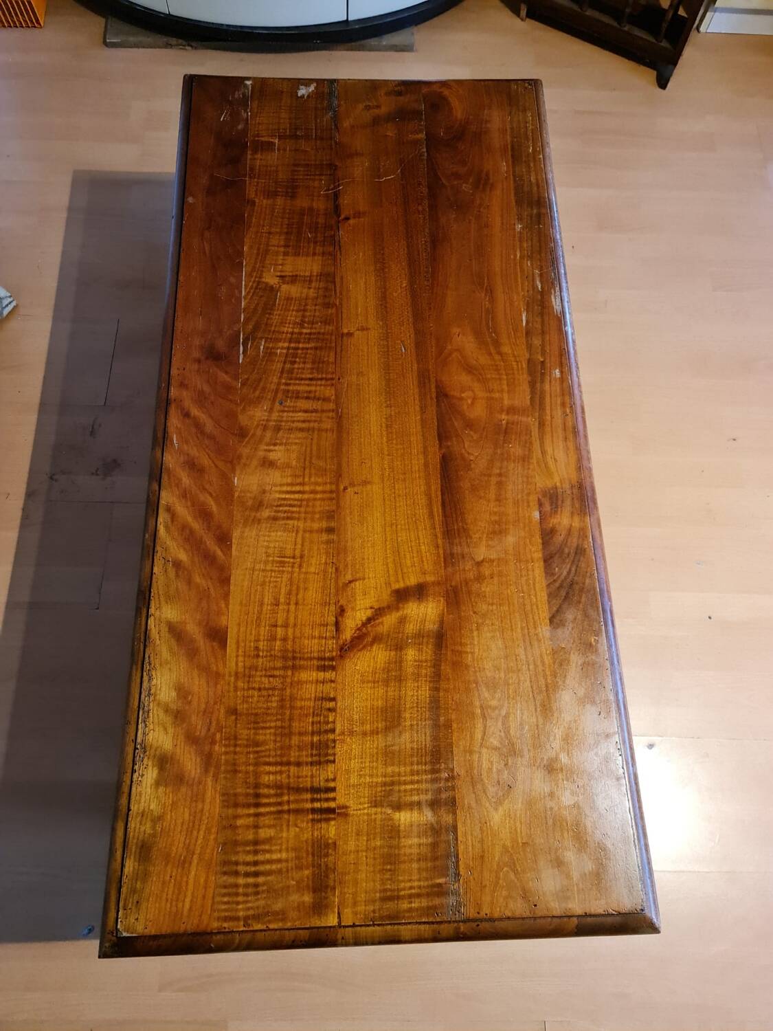 Antique solid wood coffee table